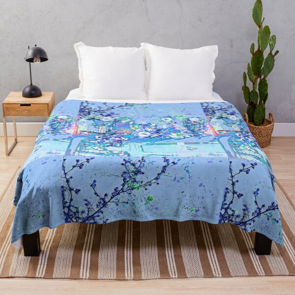 Item preview, Blue Floral Impression Vintage designed and sold by Overthetopsm.