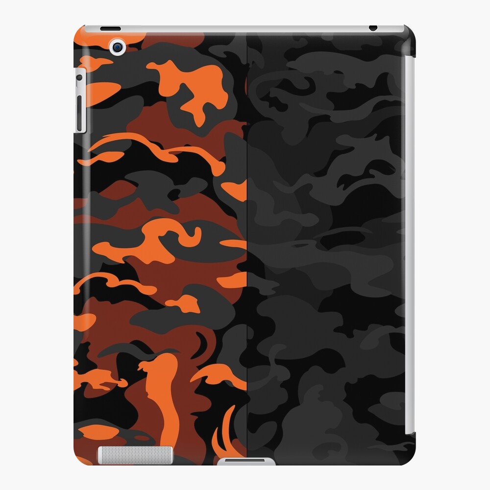 Camo Design Style - Black Orange Camouflage Mixed Pattern Graphic T-Shirt  for Sale by rclwow