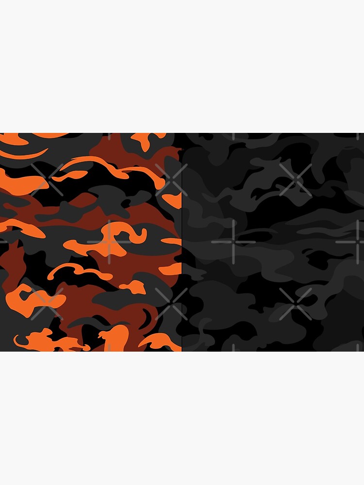 Camo Design Style - Black Orange Camouflage Mixed Pattern Graphic T-Shirt  for Sale by rclwow