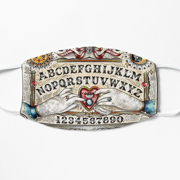 Ouija Board Cute Traditional Tattoo Flash Flat Mask