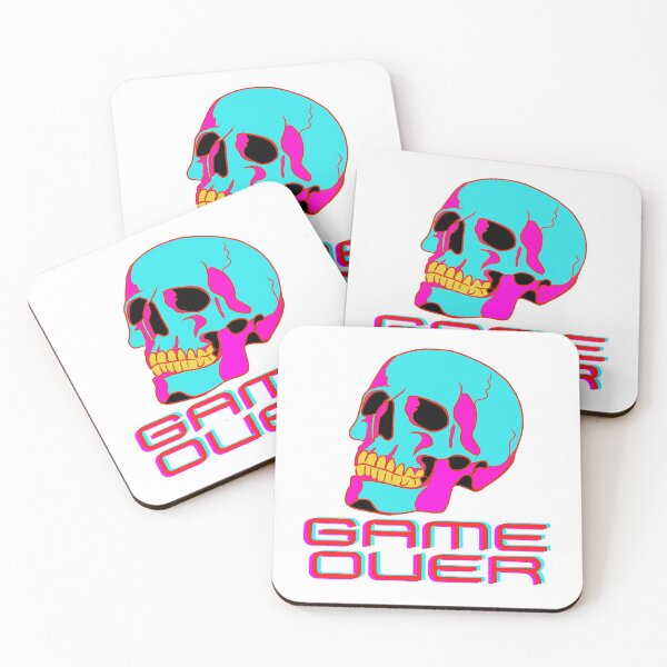 Item preview, Game Over (white) designed and sold by PaolinoDesigns.