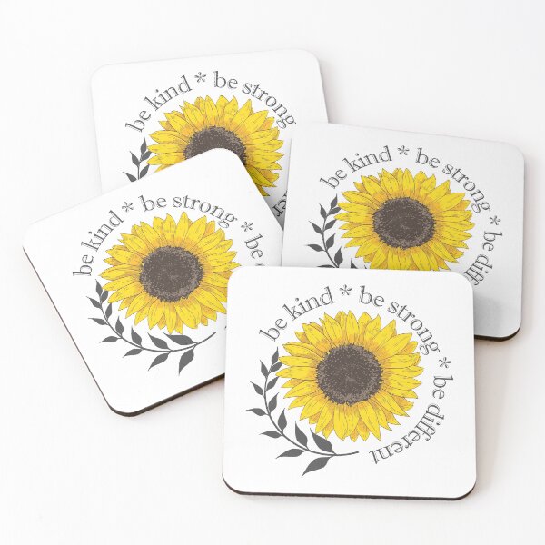 Item preview, Be Kind Be Strong Be Different Sunflower designed and sold by FanaticTee.
