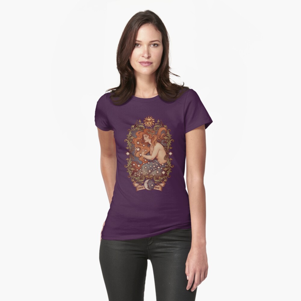 COSMIC LOVER - Farbversion Tailliertes T-Shirt