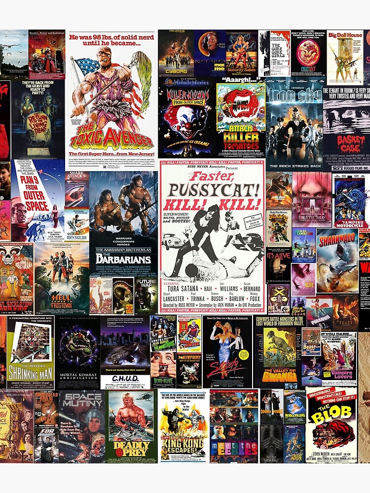 Disover 100 Best B-Movies of All Time Collage | Backpack