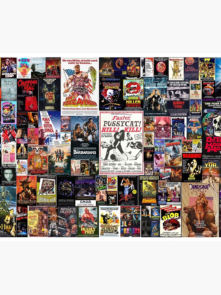 "100 Best B-Movies Of All Time Collage" Throw Blanket For Sale By ...