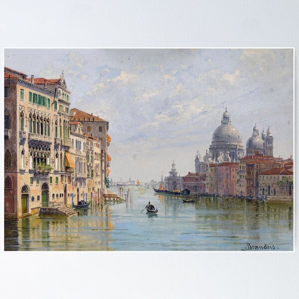 Item preview, Grand Canal with a View of the Santa Maria Della Salute - Antonietta Brandeis designed and sold by CJET.