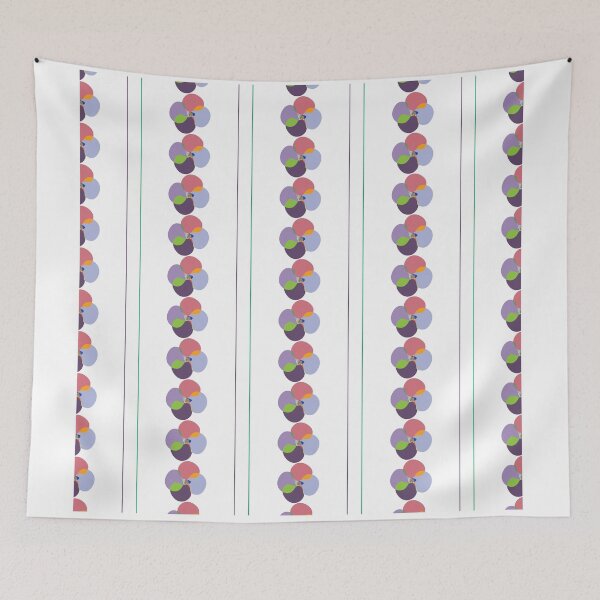 Item preview, Abstract Colorful flowers and lines designed and sold by tulipdesign.