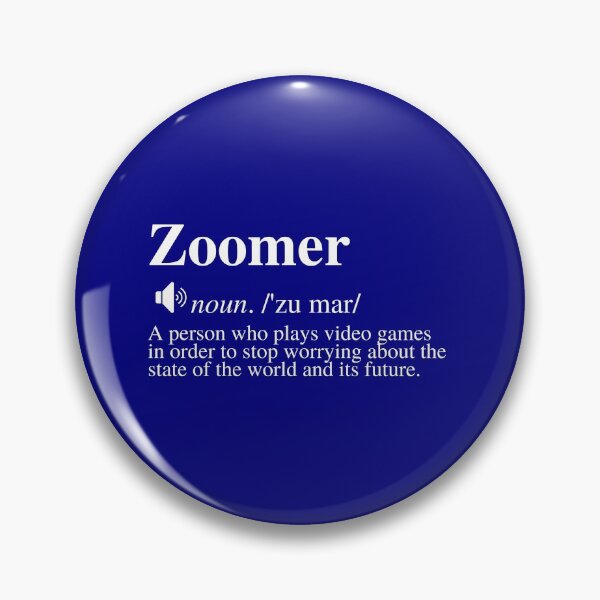 Item preview, Zoomer Definition #3 - A Gaming Distraction (Navy/Blue Background) designed and sold by mind-illusions.