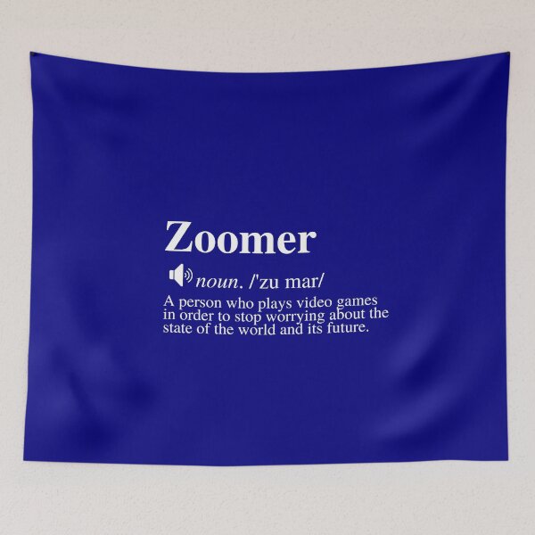 Item preview, Zoomer Definition #3 - A Gaming Distraction (Navy/Blue Background) designed and sold by mind-illusions.