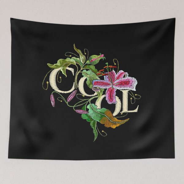 Item preview, Embroidery tiger lily, cool slogan designed and sold by matrioshka.