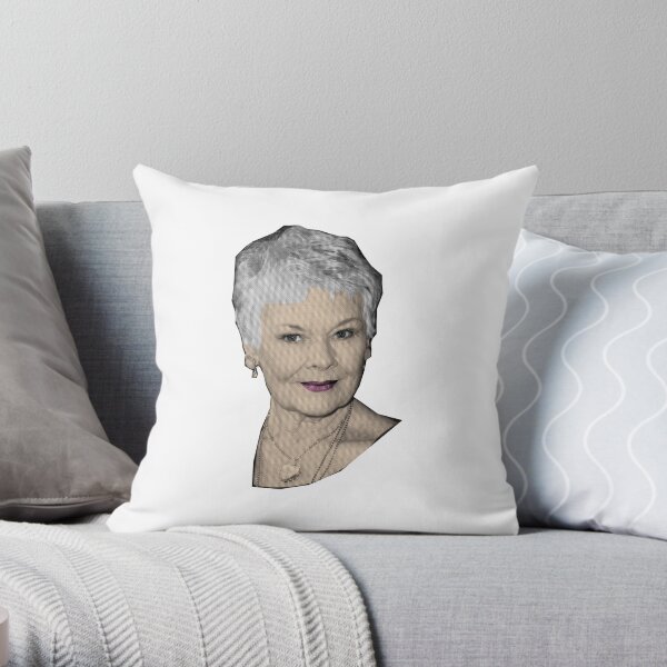 Judi - The Great Dames Throw Pillow