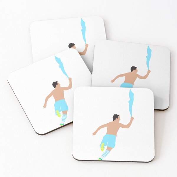 Item preview, Sergio Aguero Iconic Goal Celebration designed and sold by ImpresionPrint.