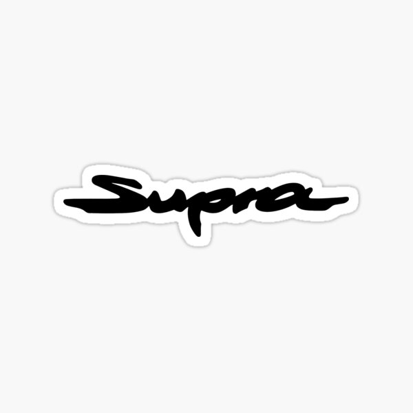 Supra Boats Matte Black Decal 59