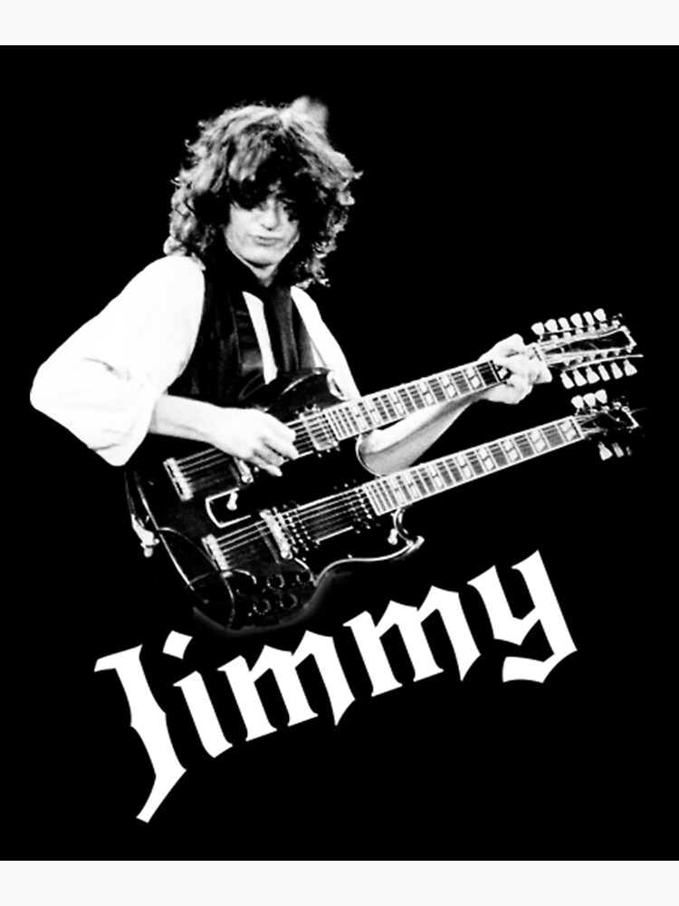 "Jimmy Page TShirtJimmy Page" Poster for Sale by PlushPiper Redbubble