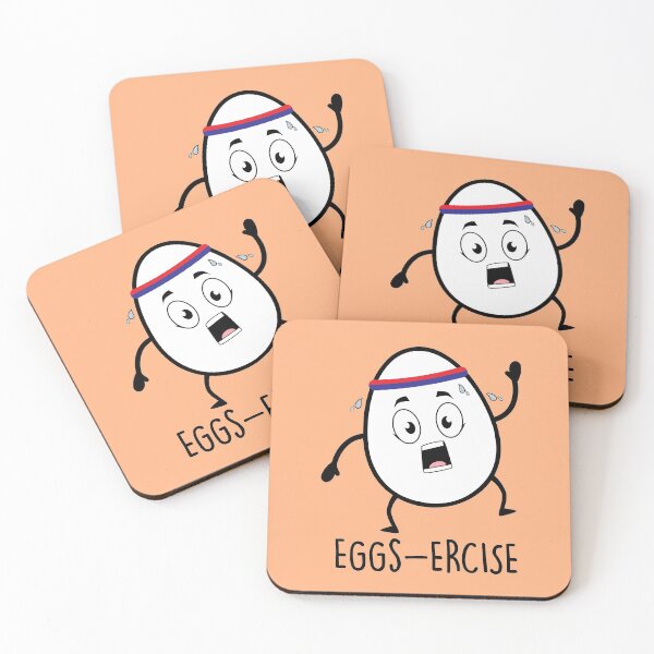 Item preview, Eggs-ercise Pun Word designed and sold by artistkalpesh.