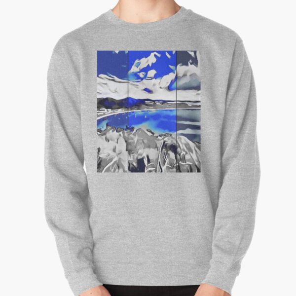View of the Blue Pullover Sweatshirt