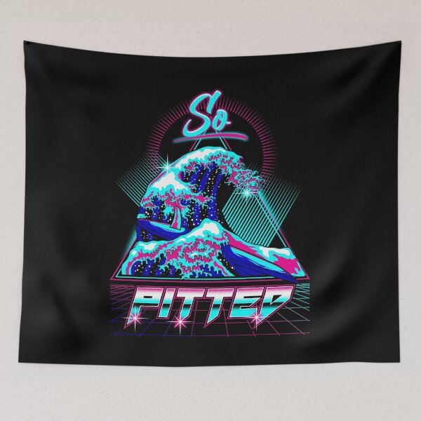 Item preview, So Pitted! Surf Style Vaporwave Synthwave Outrun Streetwear designed and sold by ROBO MEGA.