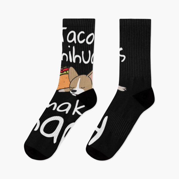 Aperçu de l'œuvre Tacos et chihuahuas créée et vendue par Unique-Tees.