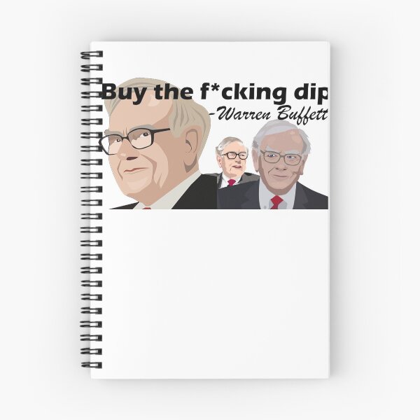 Item preview, "Buy the f*cking dip" - Warren Buffet designed and sold by brzt.