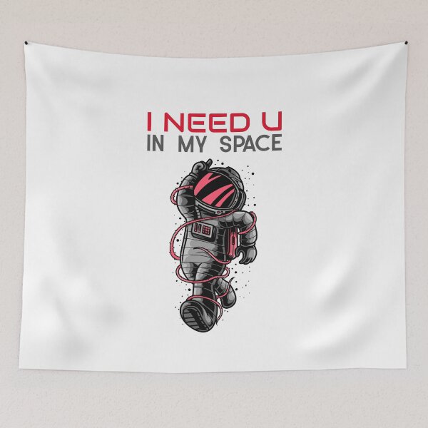 Item preview, I need you in my space- space themed graphic design-red designed and sold by josephsteez.