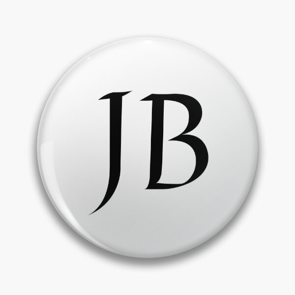 Item preview, Simple black and white JB Initials monogramed designed and sold by Abbara.