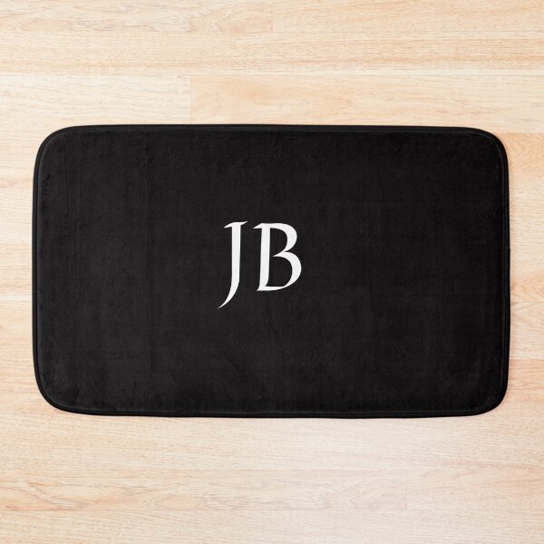 Item preview, Simple black and white JB Initials monogramed designed and sold by Abbara.