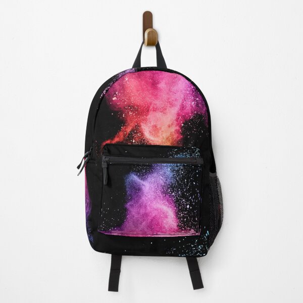 Item preview, Abstract colored dust explosion in black  designed and sold by Lefteris Betsis.