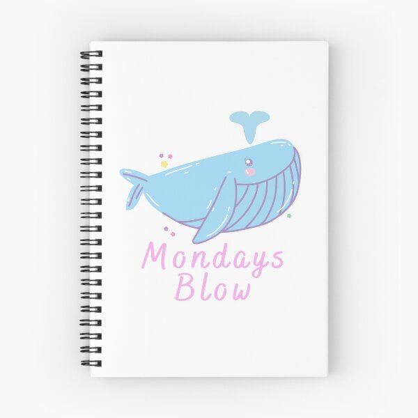 Item preview, Mondays Blow - Cute whale designed and sold by MerchActually.