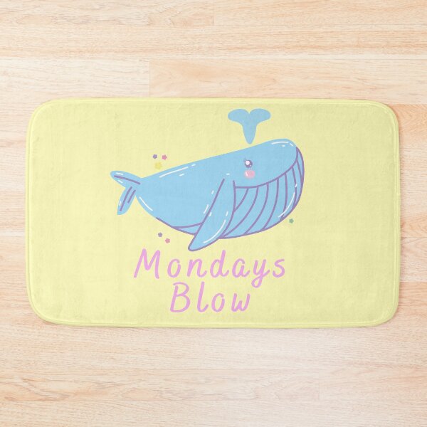 Item preview, Mondays Blow - Cute whale designed and sold by MerchActually.