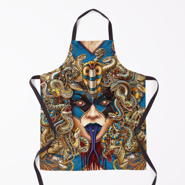 Item preview, Blue Harlequin Mocking Medusa designed and sold by Abysm Internal.