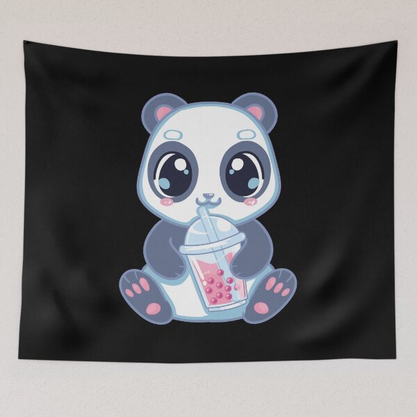 Item preview, Cute Panda Boba Bubble Tea Panda Bear Boba Drink designed and sold by perfectpresents.