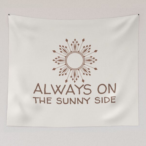 Item preview, Always On The Sunny Side Simple Warm Pastel  Boho Sun Design designed and sold by zedonee.
