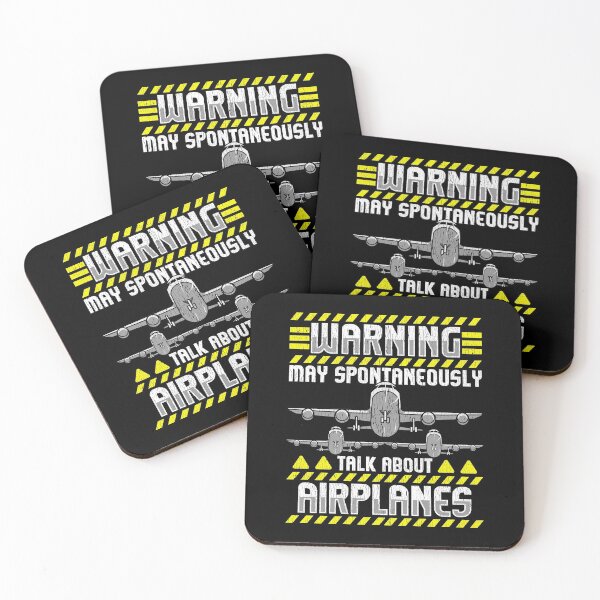 Item preview, Warning May Spontaneously Talk About Airplanes designed and sold by perfectpresents.