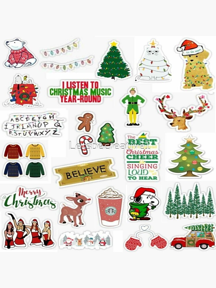 "Best Christmas Stickers" Poster by Letsbecreative1 Redbubble