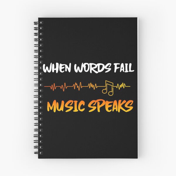Item preview, When Words Fail Music Speaks music lover gift designed and sold by Style2Vie.