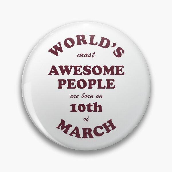 Item preview, Awesome People are born on 10th of March designed and sold by beloknet.