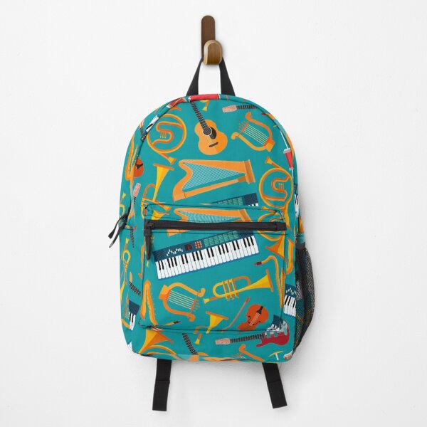 Item preview, Musical Instruments (Green Background) designed and sold by Rosinda.