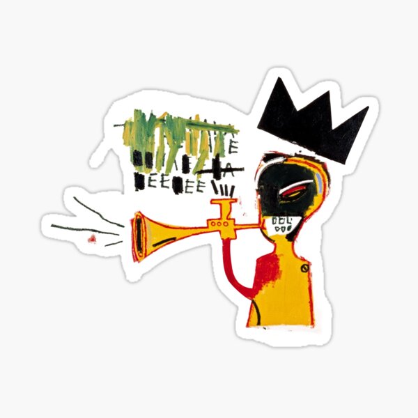 Couronne d'abeille plus je peins cadeau d'art Sticker