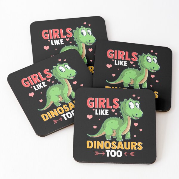 Item preview, Girls Like Dinosaurs Too Cute & Funny Paleontology designed and sold by perfectpresents.