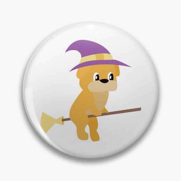 Item preview, Cute Witch Dog Flying designed and sold by AlexMancic.