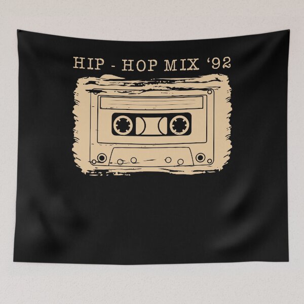 Item preview, Hip-Hop Mix '92 Old School Retro Audiotape Vintage Disco Dj designed and sold by shirti.