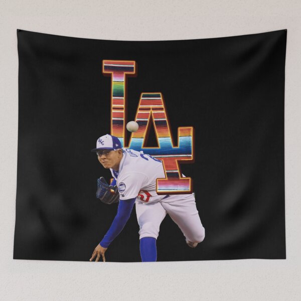 Item preview, Julio Urias Los angeles latino pride sarape LA mookie betts corey seager justin turner kike hernandez and cody  bellinger bleed blue itfdb fan art designed and sold by charmingthreads.