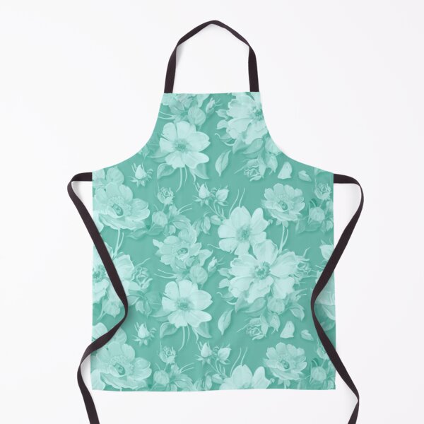 Item preview, Spring Flowers on Biscay Green designed and sold by wazoosi.