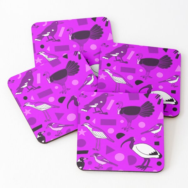Item preview, Monochrome Birds of Brisbane, purple designed and sold by JesseIrwinArt.