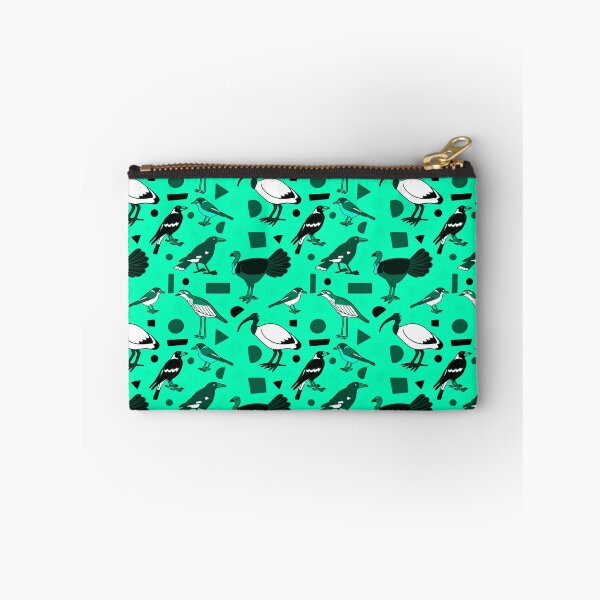 Item preview, Monochrome Birds of Brisbane, teal designed and sold by JesseIrwinArt.