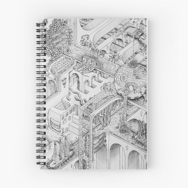 Item preview, Fishing for Escher - B&W designed and sold by DragonsLunch.