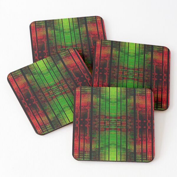 Item preview, Psychedelic,vibrant red and green abstracto designed and sold by Adri Barnard.
