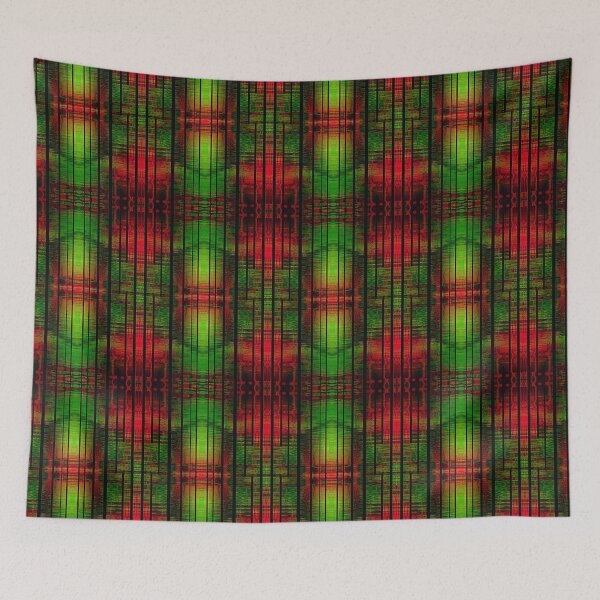 Item preview, Psychedelic,vibrant red and green abstracto designed and sold by Adri Barnard.