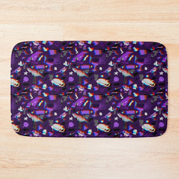 Item preview, Monochrome Birds of Brisbane, purple glitch designed and sold by JesseIrwinArt.