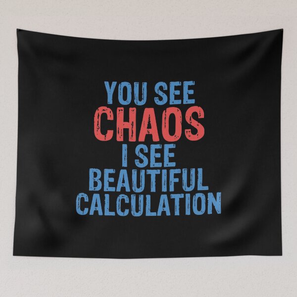 Item preview, Beautifully Calculated Chaos | Math and Science Lovers Design designed and sold by Dancing Dolphin Crafts.